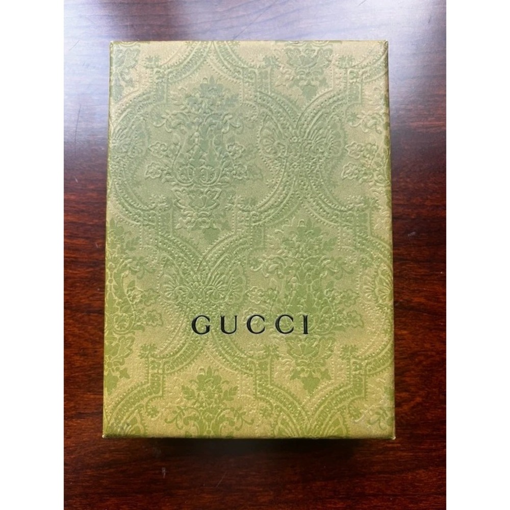 Gucci Green Embossed Decorative Gift Box Small Accessory Storage 6.5 x 4.5